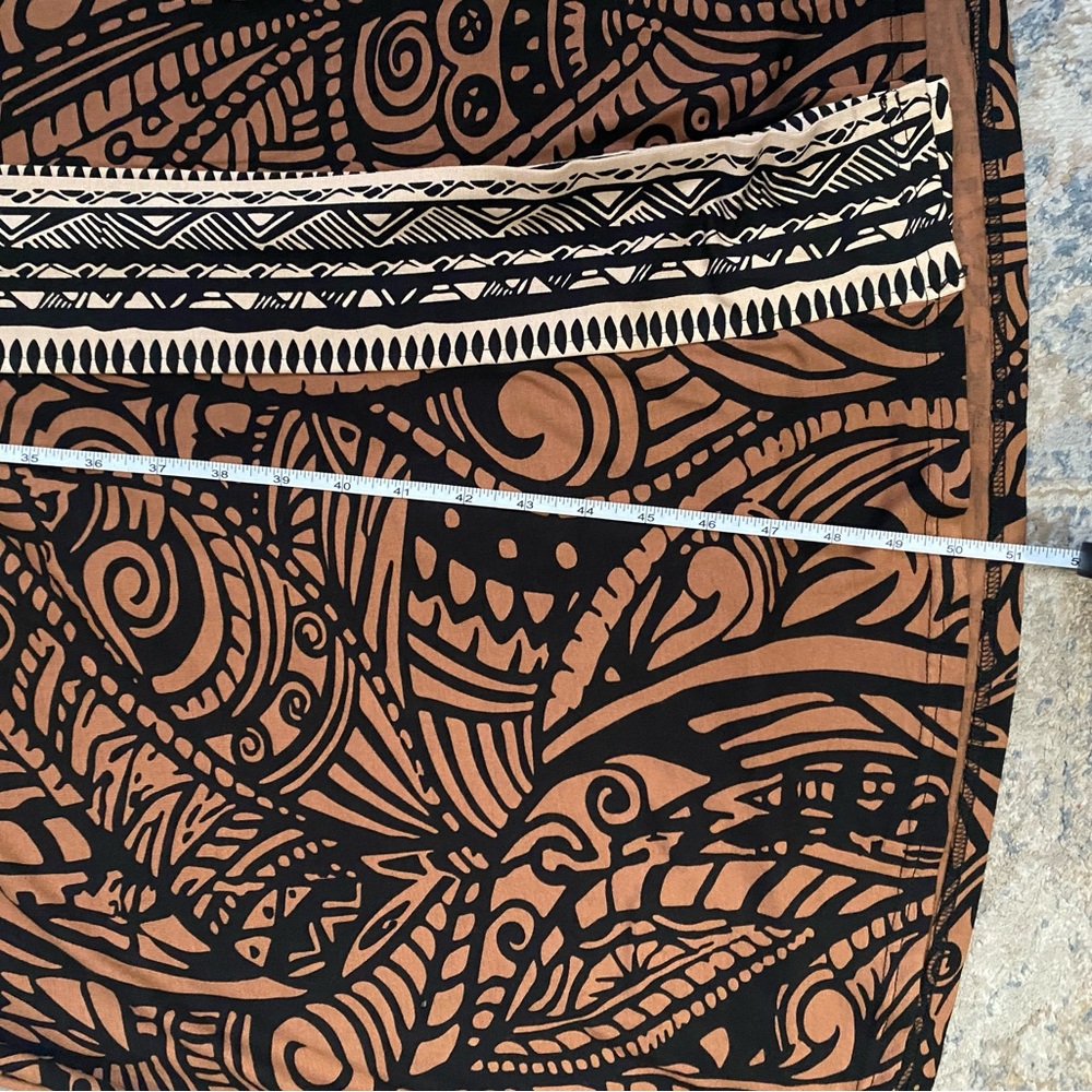 Soft Surroundings Ikaria Tribal Print Boho Maxi Dress Petite Large - Picture 4 of 5